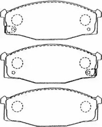 Комплект тормозных колодок AISIN B1N031